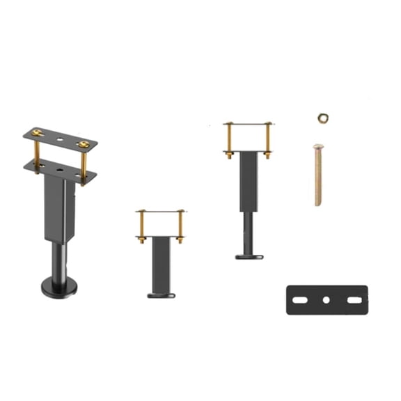 MOMOJIA Adjustable Steel Table Legs 4 Pack Furniture Leveling Feet Easy Assembly