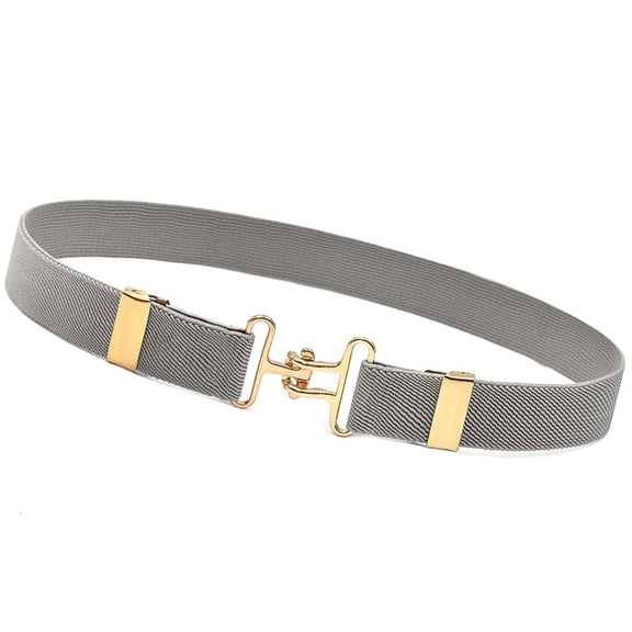 MOMOJIA Adjustable Stretch Belt For Girls And Boy Metal Closure Waistband Elastic Belt