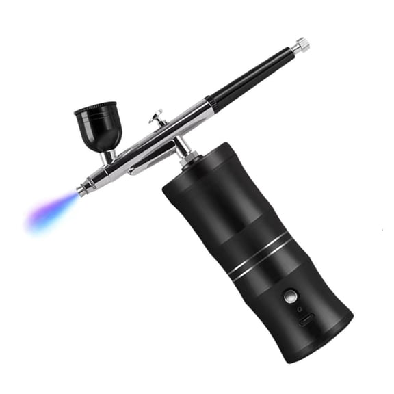 MOMOJIA Airbrush Kit With Compressor Rechargeable Cordless Non-Clogging High-Pressure Air Brush Guns with 0.3mm Nozzle