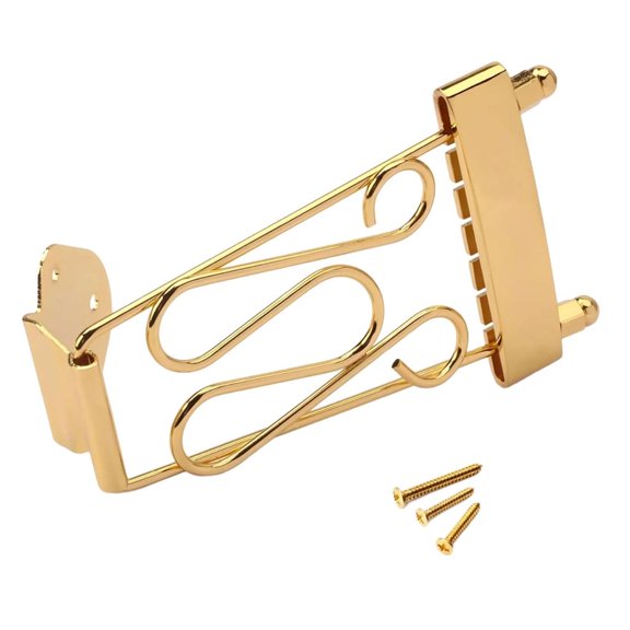 MOMOJIA Alloy Electric Guitar Bridge with Smooth Finishs Metal Tailpiece for Stable Tuning and Reduced String Breakage