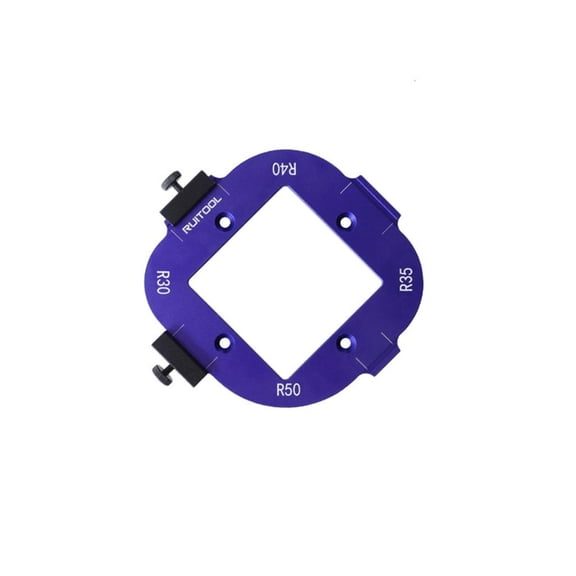 MOMOJIA Aluminium Alloy Round Corner Jig Router Templates Corner Radius Routing Template