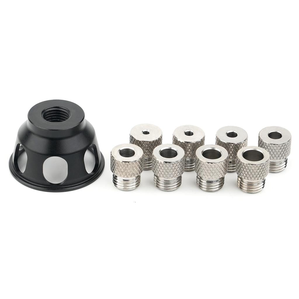 MOMOJIA Aluminum Alloy Doweling Jig Positioner Drill Guide Locator with Adjustable Multi Hole Settings for Precise Drilling