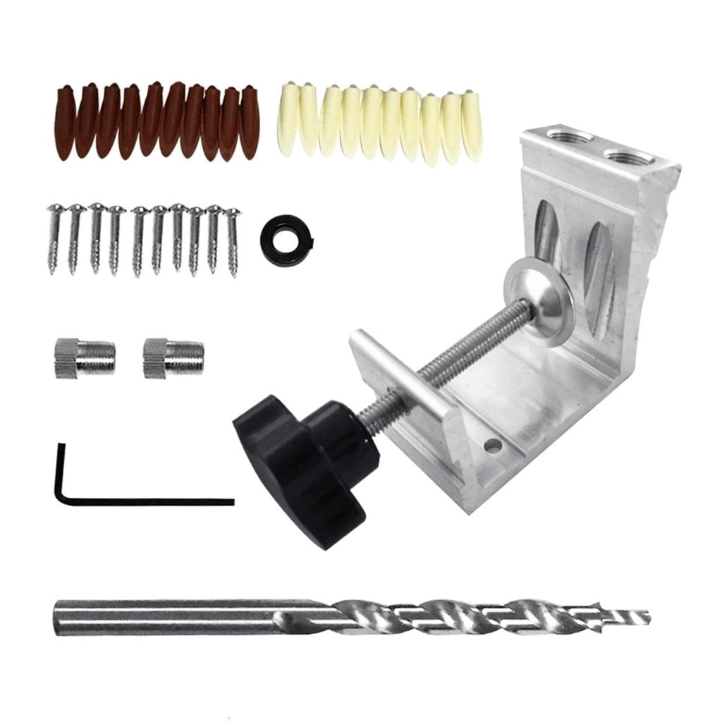 MOMOJIA Innovative Pocket Hole Jig Kits Woodworking Pocket Hole System for Carpenter