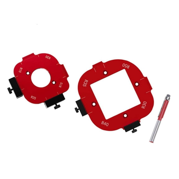 MOMOJIA Aluminum Router Corner Jigs Set R10-R50 Precisions Woodworking Corner Templates Easy to Use