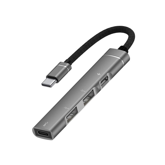 MOMOJIA Aluminum USB C Hubs OTG PD Chargers Two USB A Port 480Mbps Data Transfer Design