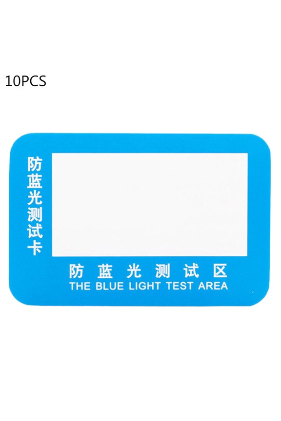 Anti-Blue Light Test Card Test Light Glasses UV Test Accessories Card Blue Light