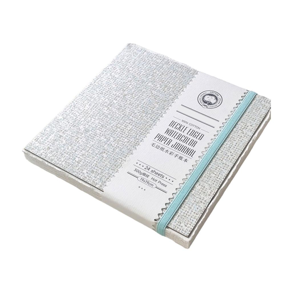 MOMOJIA Artist Watercolor Journal 24 Sheets 300GSM Paper Hardcover Watercolor Sketchbook Portable Drawing Notebook for Sketching