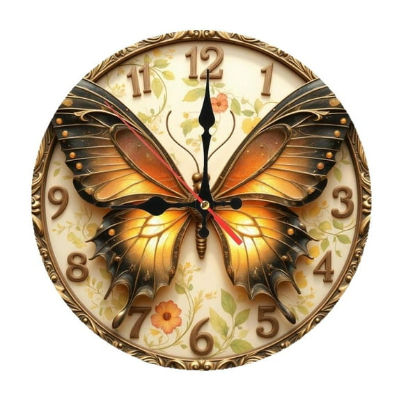 MOMOJIA Artistic Quiet Acrylic Wall Analog Clock For Living Room Bedroom Decoration