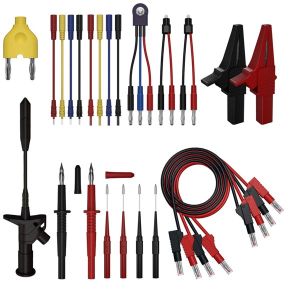 MOMOJIA Automotive Circuit Test Leads Set Multimeter Test Leads Set with Alligator Clip Banana Connector Terminal Testing Set