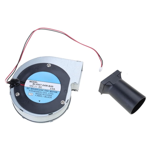 MOMOJIA 12V BBQ Grill Fan Metal Turbo Blower for w/ Air Duct Cooking Fire Starter Air Bl