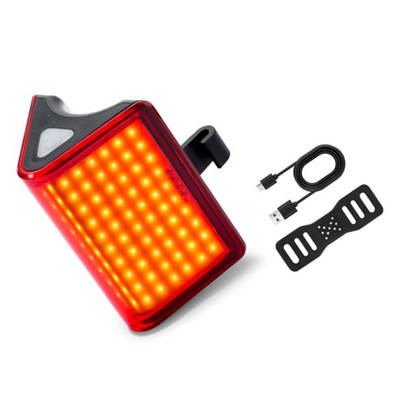 MOMOJIA Bicycles Auto Brake Sensing Taillight Advanced Detectors Trail Charging Rear Light for Outdoor Cycling Security