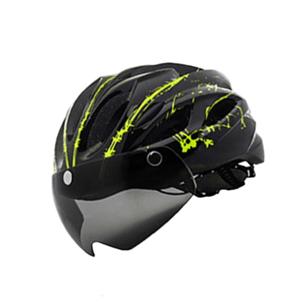 MOMOJIA Bicycles Helmets with LED Light & Goggles Cycling Helmets Comfortable Lining Breathable Cycling Helmets for Outdoor