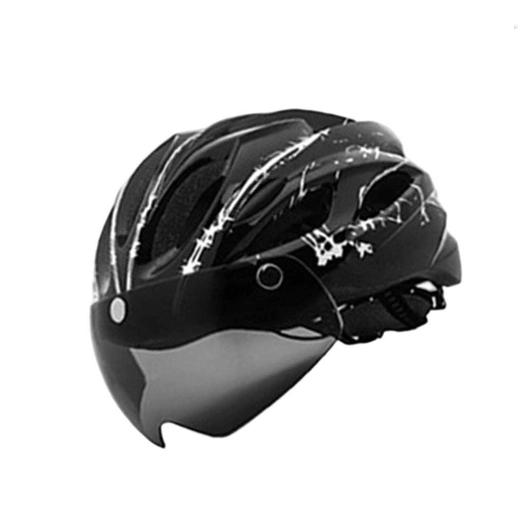 MOMOJIA Bicycles Helmets with LED Light & Goggles Cycling Helmets Comfortable Lining Breathable Cycling Helmets for Outdoor