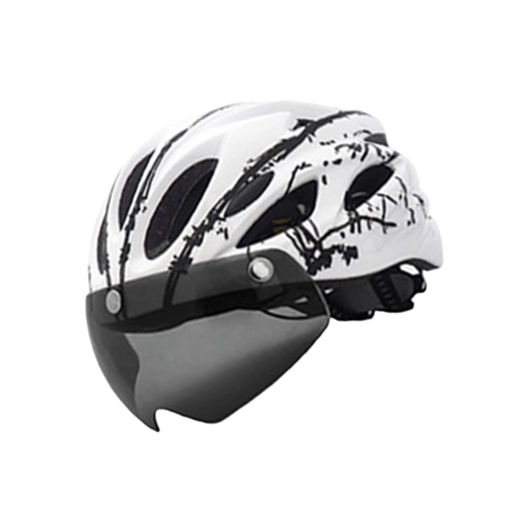 MOMOJIA Bicycles Helmets with LED Light & Goggles Cycling Helmets Comfortable Lining Breathable Cycling Helmets for Outdoor