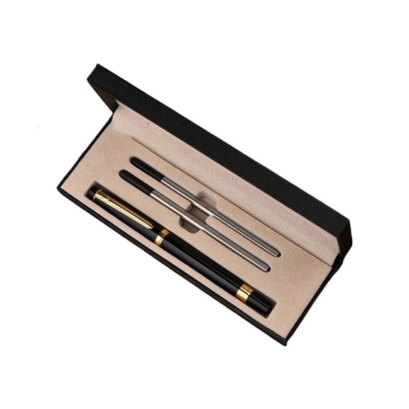 MOMOJIA Black Metal Pen Ergonomic Design Inks For Student Professional