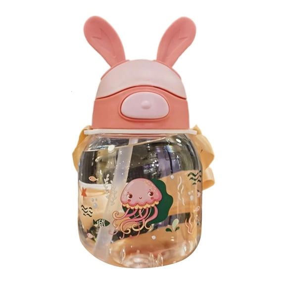 MOMOJIA Boys and girls use rabbit-themed drinking cups for easy carrying and leakage