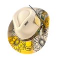 thumbnail image 1 of MOMOJIA Breathable Beige Felts Cowgirls Hat For Outdoor EventFeat--Embellishment, 1 of 12