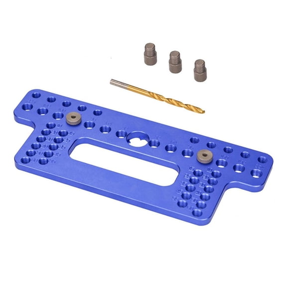 MOMOJIA Cabinet Hardware Jig for Handles Adjustable Template for Door and Drawer Knobs Pulls Tool Accessories Jig Aluminum