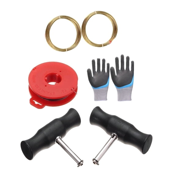 MOMOJIA Car Windshield Repair Removal Tool Kit Windshield Glass Cut Out Wire with Handle Universal Car Windscreen Remover Tool