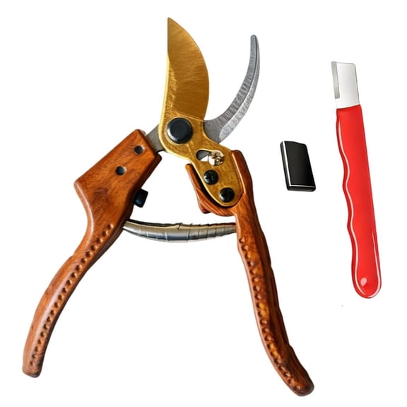 MOMOJIA Carbon Steel Gardening Scissors Grafting Tool Fruit Tree Pruning Shears