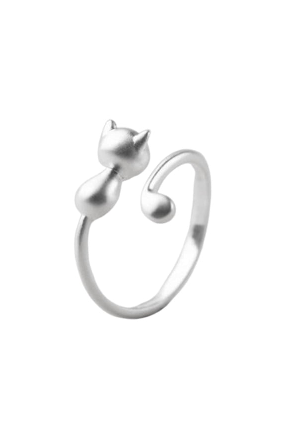Cat Crochet Rings Opening Rings Eye Catching Cat Adjustable Finger Rings