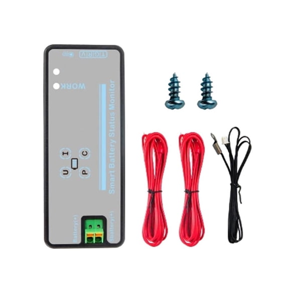MOMOJIA Charge Discharge Multimeter Battery Monitor DC8-100V Multimeter Coulometer Voltage Current Energy Tester 150A/300A/500A