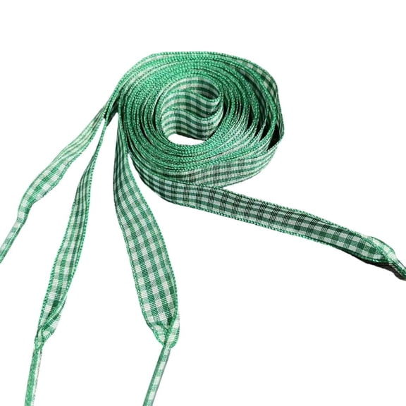 MOMOJIA Checkered Shoelaces Flexible Polyester Easy Maintenance For Various Shoe Types