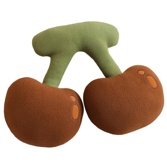 MOMOJIA Cherrys Shape Plush Pillow Home Decoration For Bedroom Sofa Couch