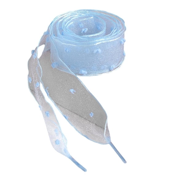 MOMOJIA Chiffon Shoe Lace 100cm/120cm Long Sheer Sneakers Lace for Women Teen Sneakers