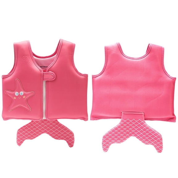MOMOJIA Children Not Inflatable Life Coat Adjustable Arm Bands Cartoon Style Vest for Swimming Pool Beach Water Activities