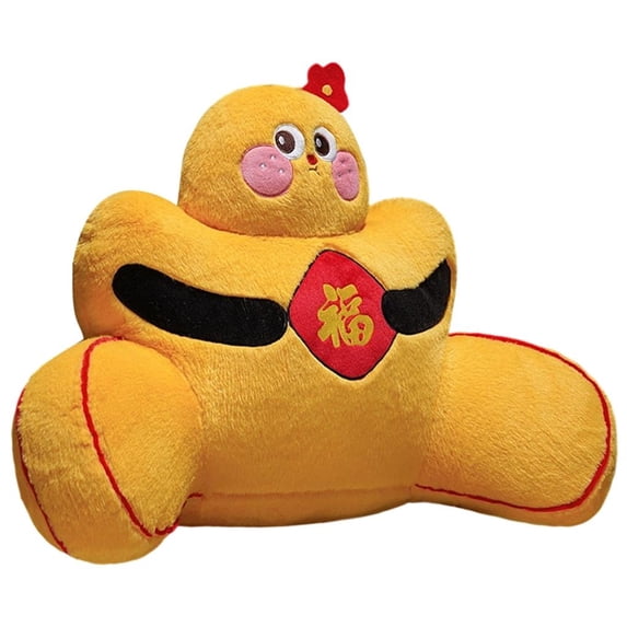 MOMOJIA Chinese New Year Theme Backrest Cushion Cartoon Shape Home Decors Lumbar Pillow