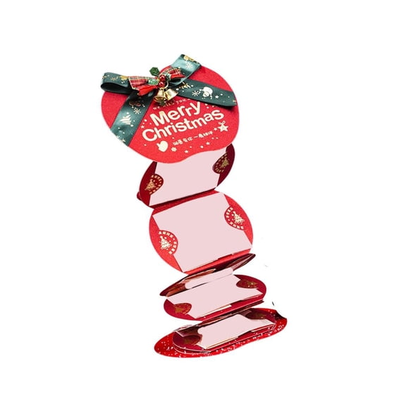 MOMOJIA Christmas Money Envelope With Belt Closure Festival Designs Holder For Cash Gifts Holiday Party Supplies