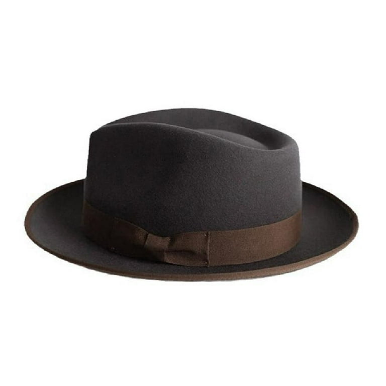 MOMOJIA Classical Homburg Hat Panama Hat Gift for Boyfriend Top