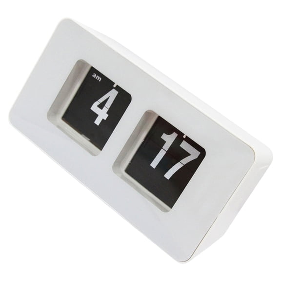 MOMOJIA Classical Vintage Flipped Clock with Quiet Mechanism Battery Operated for Enhancing Aesthetic in Any Room or Coffee Shop