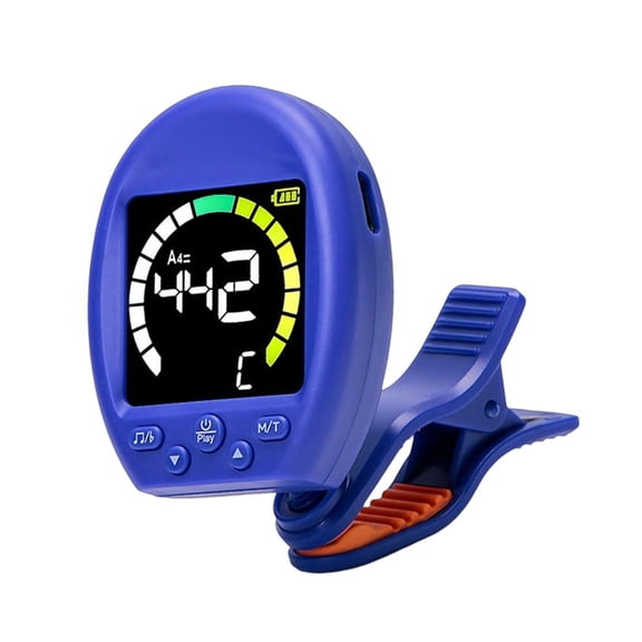 MOMOJIA Clip On Electric Guitar Tuner with Beat Function for Guitar, Ukulele, Violin