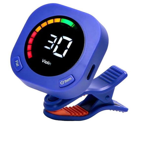 MOMOJIA Clip-On Tuner with Clear LCD Display Digital Electronic Tuner Guitar Accessories