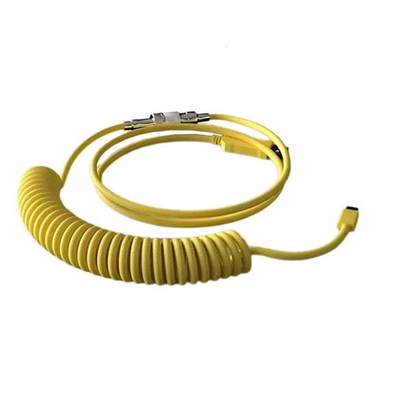 MOMOJIA Coiled USB Keyboards Aviation Cable Type C Cord For Mechanical Keyboards