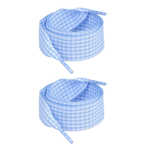 MOMOJIA Colorful Checkered Polyester Shoelaces Easy Replacement Sneakers Shoe Laces