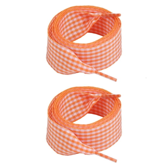 MOMOJIA Colorful Checkered Polyester Shoelaces Easy Replacement Sneakers Shoe Laces