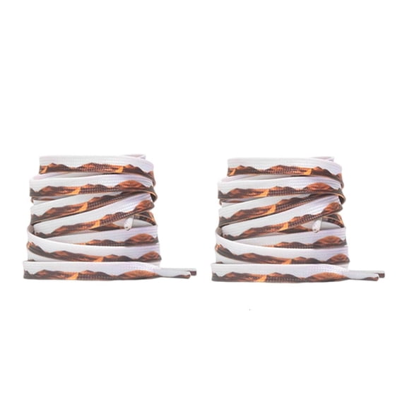 MOMOJIA Colorful Print Shoelace Anti Slip Flat Polyester Shoelaces Colorful Shoe Laces