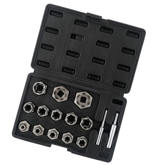 MOMOJIA Compact Rusted Screw Removal Kit Reverse Rotations DesignC0rr0s10nResistant Chromium