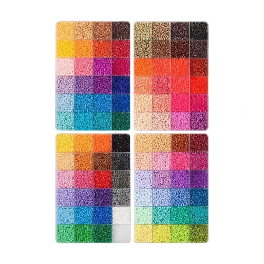 MOMOJIA Complete Beads Craft Set With Colorful Plastic Beads For Kids Adults Creative Projects