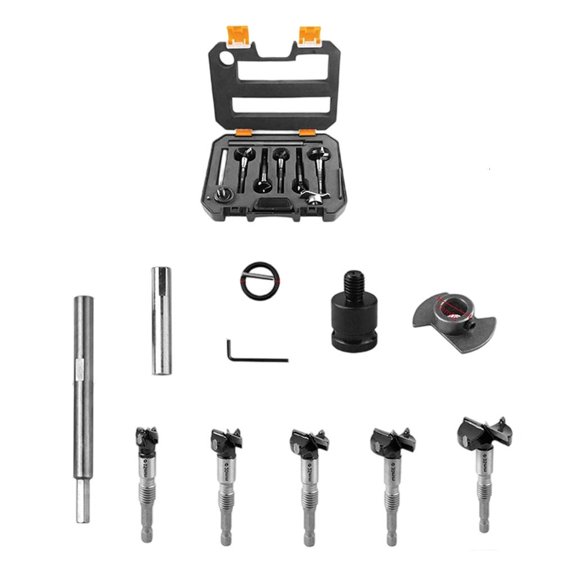 MOMOJIA Completely Wood Woodworking Drill Bit Collection For Professional Use Includes SelfCentering Bits And Storage Case