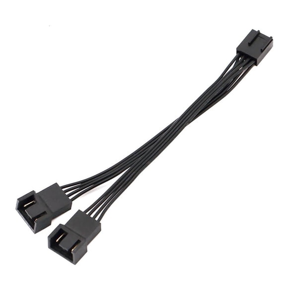 MOMOJIA Computer Fan Splitter Cable 4Pin Pwms Design Enable Double Fan Thermals Control