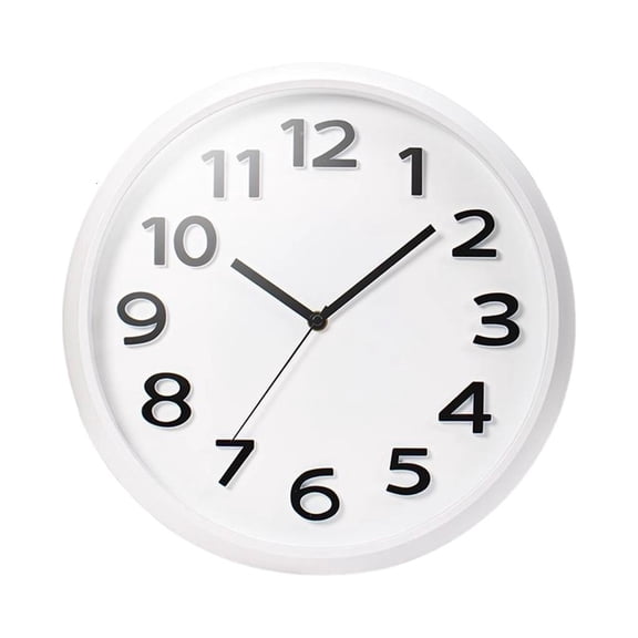 MOMOJIA Contemporary Wall Clock With 3D Raised Numbers Quiet Operations for Home Office