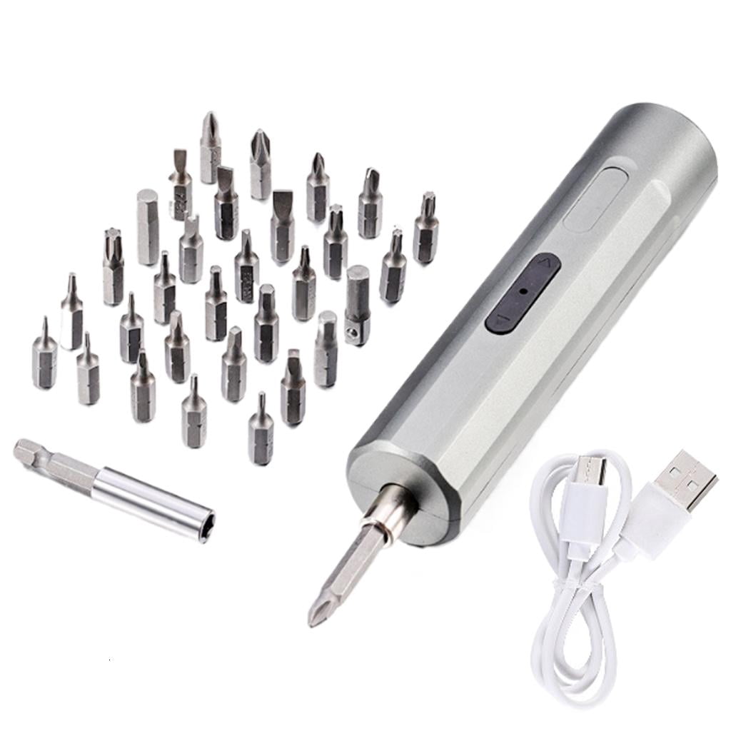 MOMOJIA Cordless Electric Screwdriver Set With Steel Bit And Fast Charging Cord
