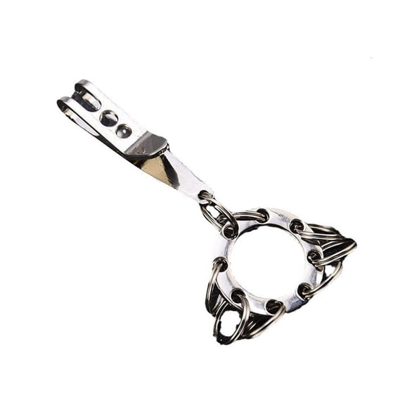 MOMOJIA Corrosions Resistant Metal Construction Suspension Clip Keychain Keyring Key Holder For Hiking Camping Small Equipment