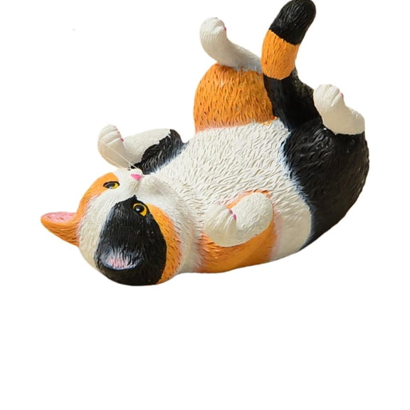 MOMOJIA Cute Cats Shape Resins Statue Desktop Decoration With Integrated Phone Holder Gift