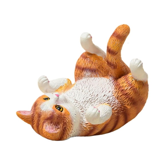 MOMOJIA Cute Cats Shape Resins Statue Desktop Decoration With Integrated Phone Holder Gift