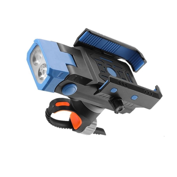 MOMOJIA Cycling Headlight Rechargeable 5 Hours Runtimes Loud Warning Bells Headlight